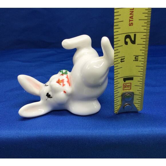 Vintage Porcelain Upside down Bunny Rabbit Figurine - Picture 8 of 9